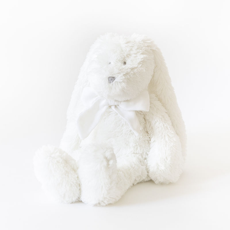  flore lapin peluche blanc 18 cm 